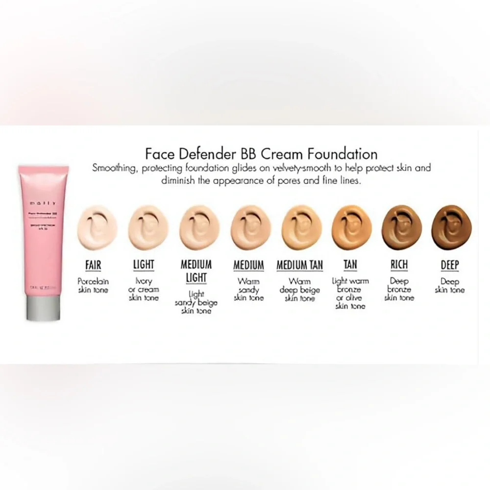 Face Defender‎ BB cream foundation- shade Rich BROAD SPECTRUM SPF 15